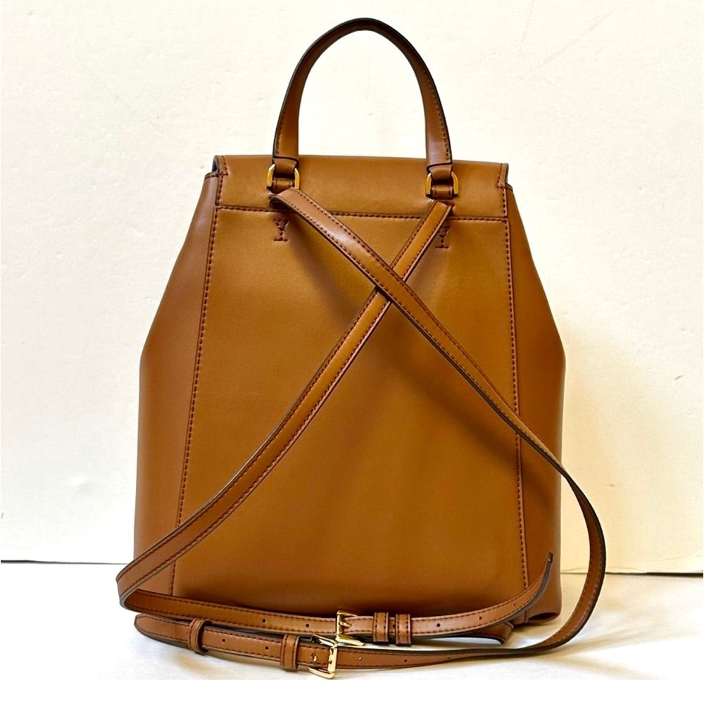 Michael Kors Medium Logo Phoebe Backpack Brown - Picture 7 of 11